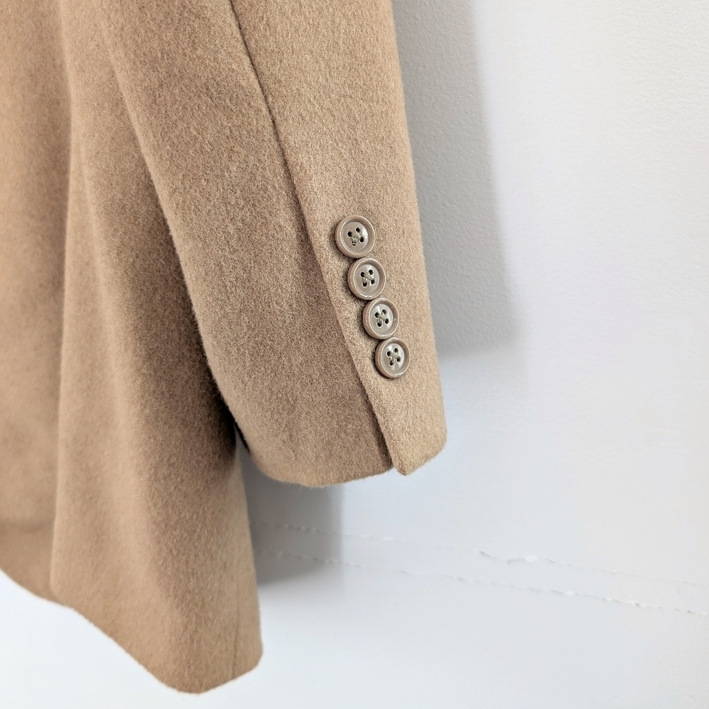 Vintage Camel Hair Sport Coat Men 42S Beige Retro Blazer 3 Buttons - Picture 3 of 10